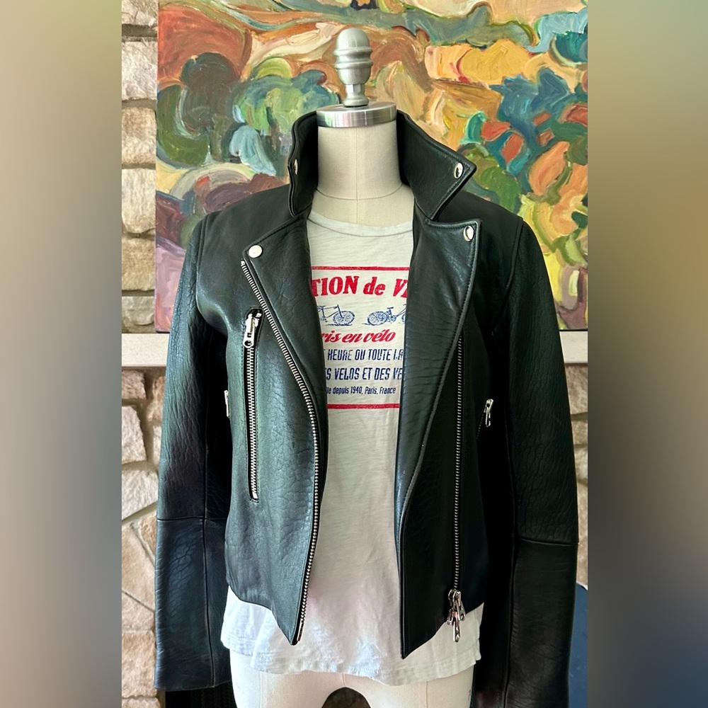 Topshop Boutique Leather Jacket size 2